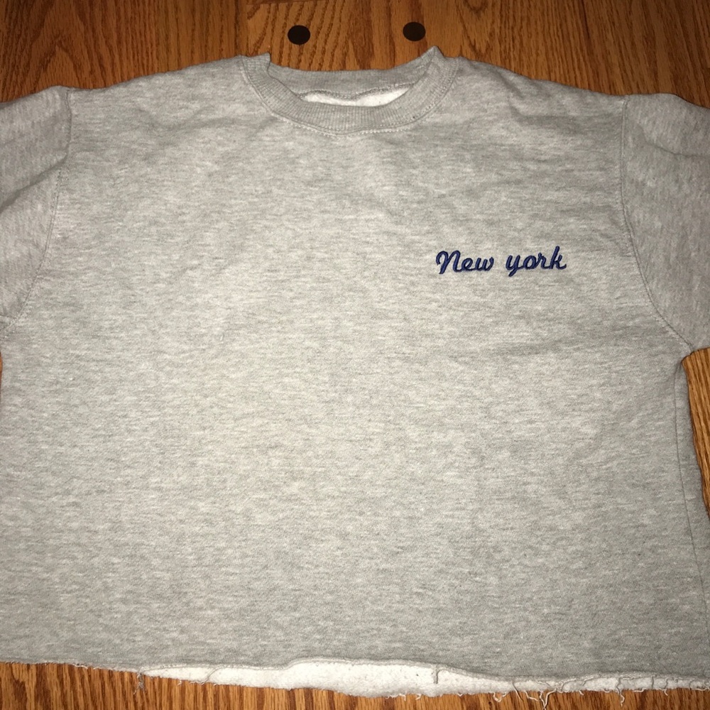 cropped brandy melville sweatshirt